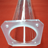 High Purity Quartz Tubes With Flange Connected Furnace Tube